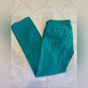 JCrew Blue Matchstick Corduroy Pants, Size 30R